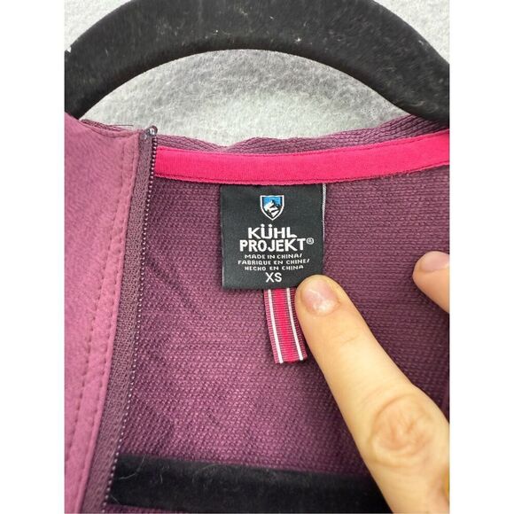 Kuhl Womens Burgundy Half Zip Windbreaker Long Sleeve Rain Jacket Size XS - Picture 2 of 12